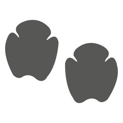 Obraz premium Rhino footprint icon