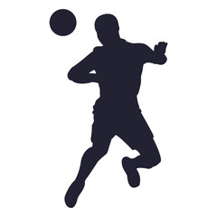 Soccer player heads ball 1 © Vexels