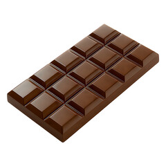 Fototapeta premium High-resolution chocolate bar product photo on white background