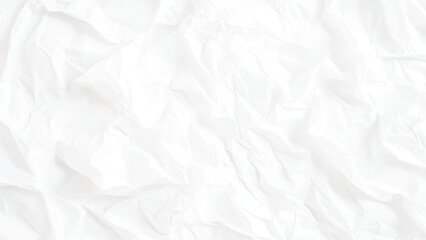Obraz premium Texture of a white crumpled sheet of paper as a background.