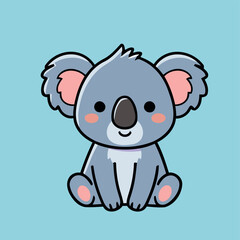 Fototapeta premium Adorable Smiling Sloth Baby Animal Vector Illustration Design