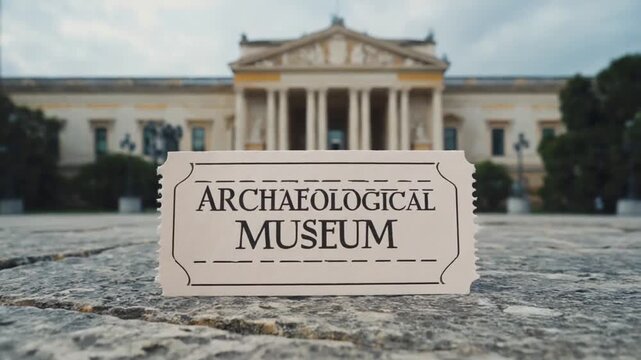 Archaeological museum ticket.