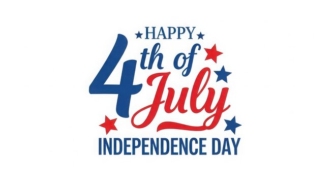 Happy 4th of july independence day usa celebration greeting