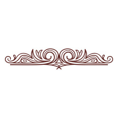 Fototapeta premium Ornament swirls divider 17