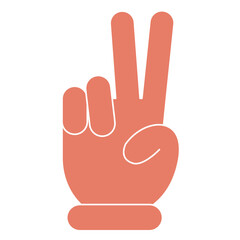 Obraz premium Peace hand fingers