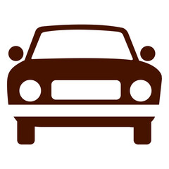 Obraz premium Car transport icon silhouette