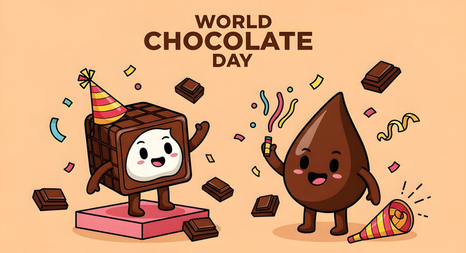 Celebrating world chocolate day with sweet treats and chocolate delights