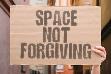 "Space Not Forgiving" Space does not forgive engineering mistakes — a small design flaw can silently destroy an entire system over months. SPACE. ORBIT. ENGINEER. FRAGILE. LIMITS. © AndriiKoval