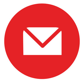 Envelop round icon
