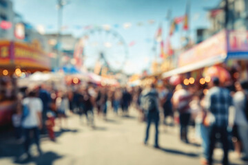 Fototapeta premium Street fair blurred background 