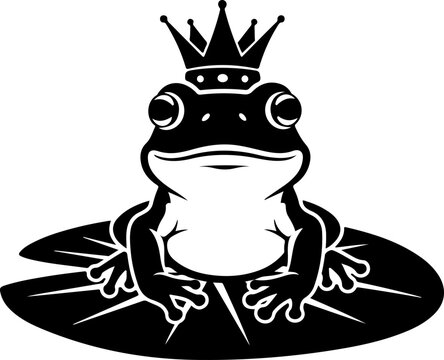 Tiny Frog silhouette vector illustration