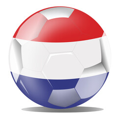 Fototapeta premium Netherlands football flag