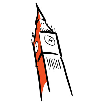 Hand drawn big ben