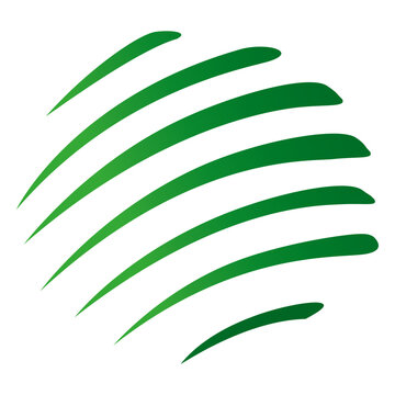 Green stripes orbit icon
