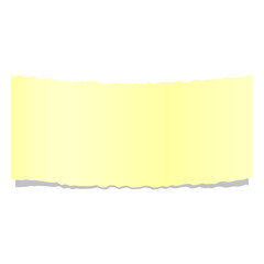 Fototapeta premium Realistic yellow ripped paper banner