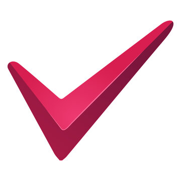 Red tick check mark