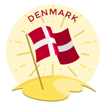 Denmark shinning flag