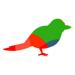 Blue tit abstract color © Vexels