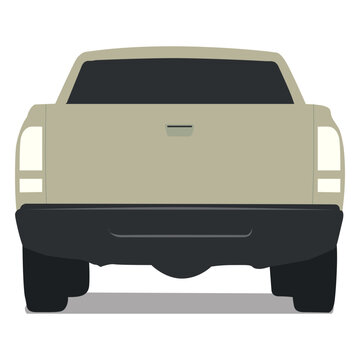 Pickup rear view