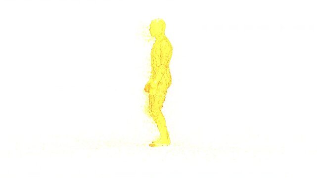 character, Oil Splash, Super Slow Motion Shot of Swirling, 3d render,  With Alpha Channel