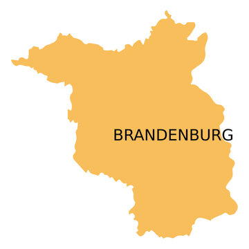 Brandenburg state map