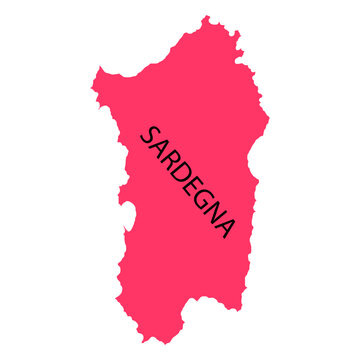 Sardinia region map
