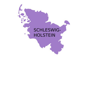 Schleswig holstein state map