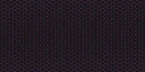 Naklejka premium Abstract black geometric of embossed hexagon for background and texture. Illustration futuristic gradient dark technology modern style background.