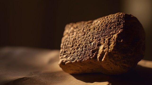 Ancient Sumerian Tablet Reveals Lost History Etched in Intricate Cuneiform Clay Relief Art