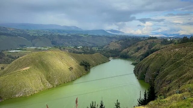 Shores of Lake Yambo on a Sunny Afternoon (Lake Yamba, Ecuador)