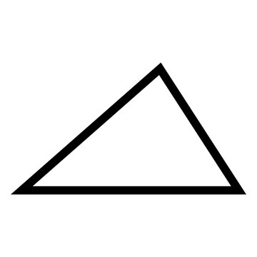 Scalene triangle  Acute angled silhouette