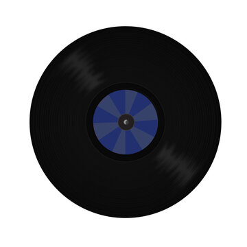 Vinyl record pattern illustration