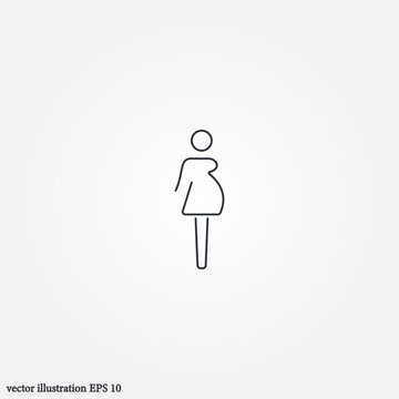 pregnan icon symbol illustration vector eps10 logo template design pattern seamless bright minimal design flat design realistic style simple design modern design