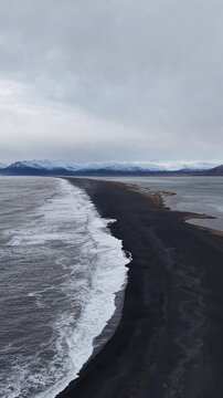 Hvalnes Lighthouse - Hvalnesviti - Krossanesfjall - Eystrahorn - Winter - Iceland - Island - Black Sand Beach