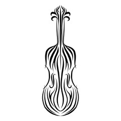 Violin pattern abstraction silhouette © Vexels