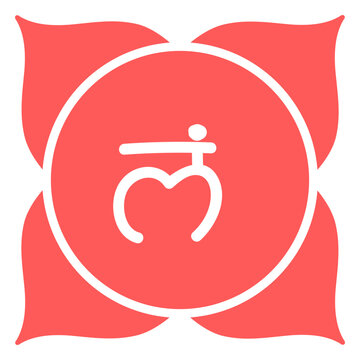 Chakra muladhara icon