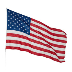 Obraz premium Waving american flag with stars and stripes