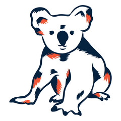 Obraz premium Koala bear duotone