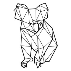 Koala bear polygonal © Vexels