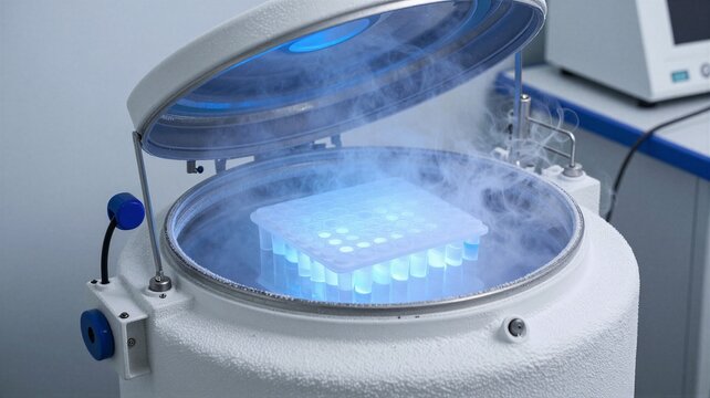 Cryostorage Dewar with Vials