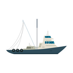 Naklejka premium Tugboat ship icon