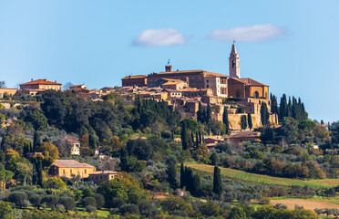 Fototapeta premium Pienza hilltop town in Tuscany, Italy.