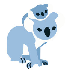 Koala claw ear nose baby koala rounded flat © Vexels