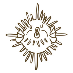 Puffer fish stylish character © Vexels