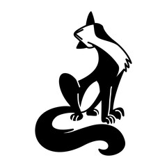 Stretching cat stylish © Vexels