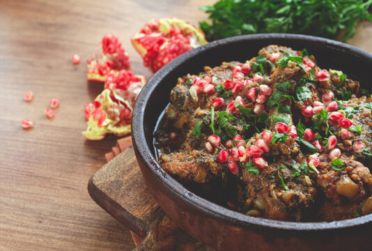 guruli, Georgian chicken, with walnuts, stewed in wine and spices, Gurian chicken, homemade, no people,