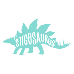 Stegosaurus silhouette side © Vexels