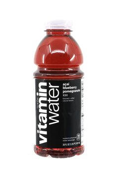Vitamin Water beverage bottle. Introduced in 2000.