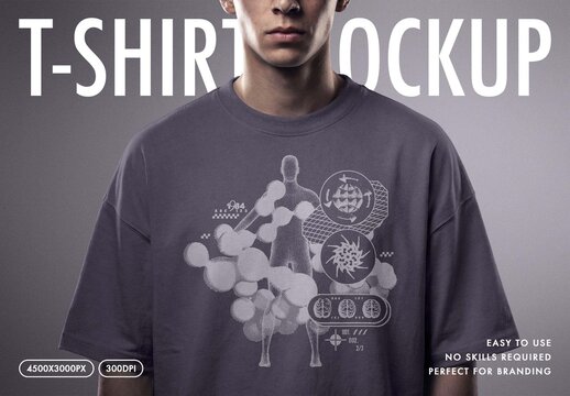 Streetwear T-Shirt Print Mockup