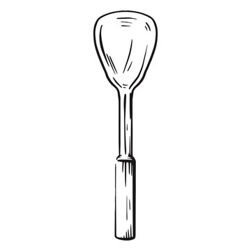 Asian turner hand drawn